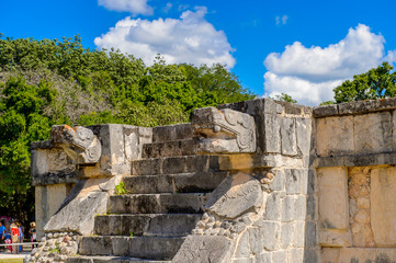 Chichen Itza, Tinum Municipality, Yucatan State. It was a large pre-Columbian city built by the Maya people of the Terminal Classic period. UNESCO World Heritage