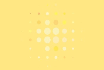 Light Red, Yellow vector backdrop with dots.