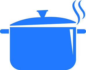 Pot steam cooking icon vector illustration