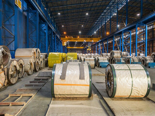 Steel hot roll coil yard