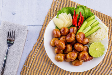 Thai northeastern sausages