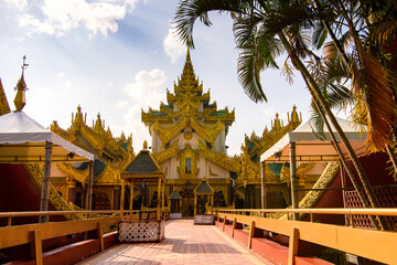Naklejka premium It's Architecture of Yangon, the former capital of Myanmar.