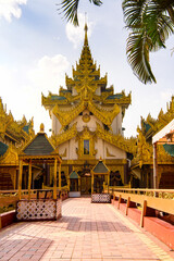 Naklejka premium It's Architecture of Yangon, the former capital of Myanmar.