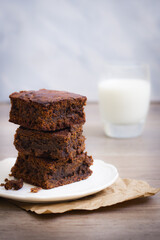 Homemade Chocolate and Chocolate Chip Brownies