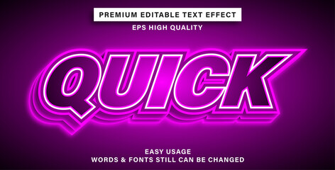 text effect quick