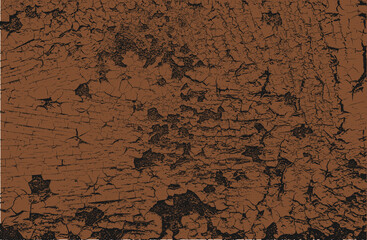 Distressed overlay texture of brown rusted peeled metal. grunge background.