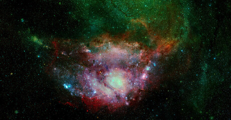 Galactic background. Elements of this image furnished by NASA