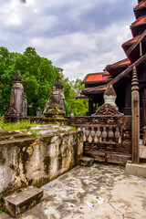 Fototapeta premium It's Bagaya Monastery (Maha Waiyan Bontha Bagaya), Inwa, Mandalay Region, Burma. It was built in 1593