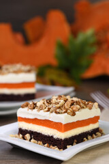 Pumpkin pie lush dessert