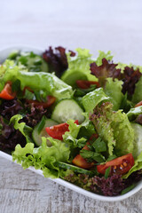 Vegetarian food. Detox vegetable salad