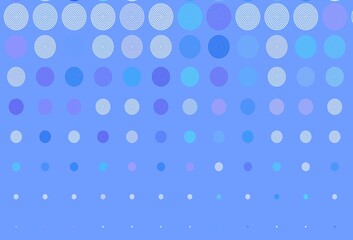 Light Pink, Blue vector background with spots.