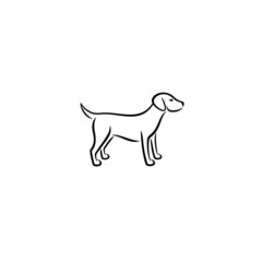 a simple Dog logo / icon design