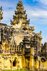 It's Maha Aung Mye Bom San Monastery complex, Inwa, Mandalay Region, Burma. It was built in 1818