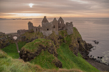 Sea view at Dunluce Castle Northern Ireland