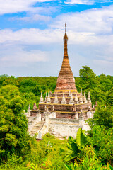 It's Maha Aung Mye Bom San Monastery complex, Inwa, Mandalay Region, Burma. It was built in 1818