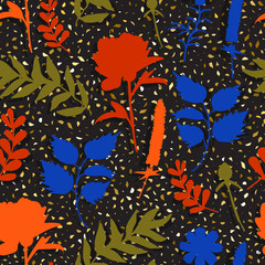 Obraz na płótnie Canvas abstract seamless pattern flower