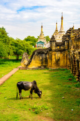 It's Maha Aung Mye Bom San Monastery complex, Inwa, Mandalay Region, Burma. It was built in 1818