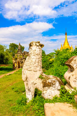 It's Maha Aung Mye Bom San Monastery complex, Inwa, Mandalay Region, Burma. It was built in 1818