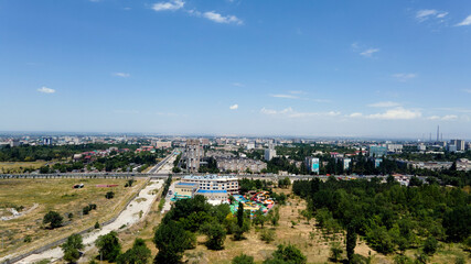 Fototapeta na wymiar View of the city of Bishkek. Kyrgyzstan.