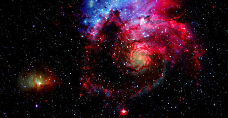 Fototapeta na wymiar Spirals and supernovae. Elements of this image furnished by NASA