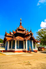 Obraz premium It's Pagoda with a bell, one of the attractions of Mingun, Sagaing Region, north-west Myanmar (Burma)