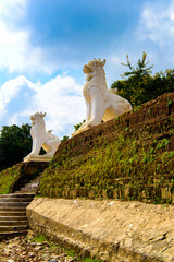 It's Sat Taw Tar Pagoda, one of the attractions of Mingun, Sagaing Region, north-west Myanmar...