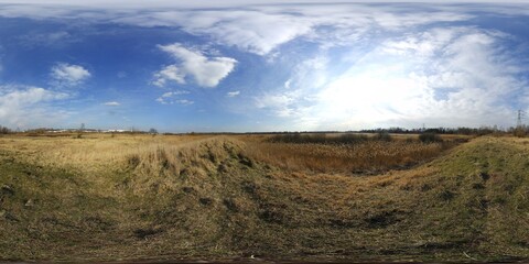 Meadow Spring Landscape HDRI Panorama