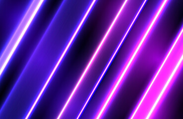 Futuristic abstract colorful vector background with Glowing electric bright neon lines . Neon glowing lines, magic energy space light concept, abstract background wallpaper design, vector illustration