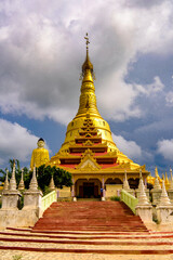 It's Maha Bodhi Ta Htaung ('a thousand great Bo trees'), a famous Buddhist region and monastery, Monywa Township, Sagaing Area, Myanmar (Burma)