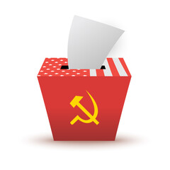 USA election of socialism. Vector image concept