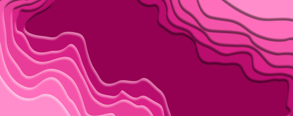 Abstract pink layer background for banner