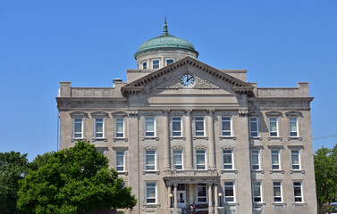 County court building in the town square of a county seat