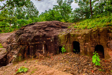 It's Part of the Phowintaung (Mountain of Isolated Solitary Meditation), a Buddhist cave complex,...