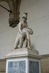 Obraz premium Statue on Signoria square, Florence, Italy