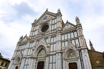 Fototapeta na wymiar The Basilica di Santa Croce is one of the most important cathedral in Florence, Italy