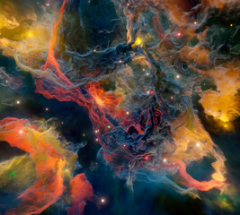 Space galaxy universe nebula 0035 3d render