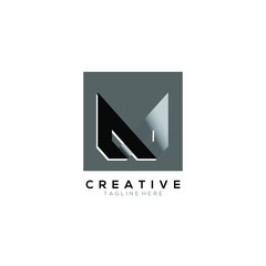 Modern abstract logo design template