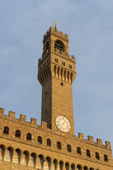 Palazzo Vecchio and town hall building in Signoria Square in Florence, Tuscany, Italy