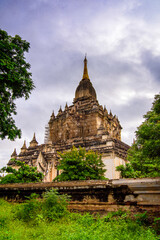 Fototapeta premium It's Sulamani Temple of the Bagan Archaeological Zone, Burma. One of the main sites of Myanmar.