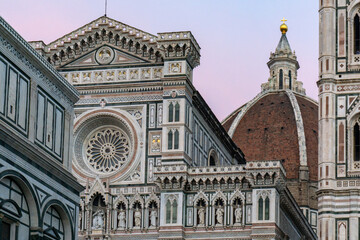 Cathedral of Saint Mary of the Flower, called Cattedrale di Santa Maria del Fiore in Florence Tuscany. Also known Cathedral of Florence or Duomo Di Firenze.