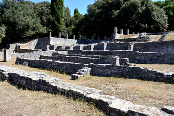 Brijuni (Brioni) island. Ruins of ancient Roman villa at Adriatic seashore, Istria region, Croatia - 359038875
