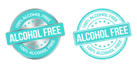Alcohol free vector label and stamp