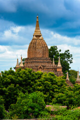 It's Temple of the Bagan Archaeological Zone, Burma. One of the main sites of Myanmar.