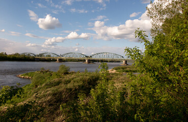 Fordon Bridge Rudolf Modrzejewski - a rail-road bridge, with a lattice structure, on the Vistula River in Bydgoszcz, in the Fordon district in Poland.