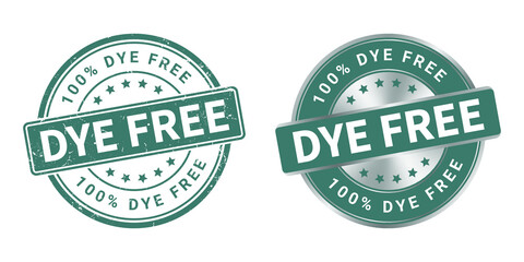 dye free vector grunge stamp and silver label