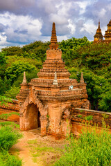 It's Htilominlo Temple, Bagan Archaeological Zone, Burma. It was built during the reign of King...