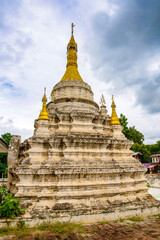 Fototapeta premium It's Manuha Temple, Bagan Archaeological Zone, Burma. One of the main sites of Myanmar. It was built by Mon King Manuha in 1067