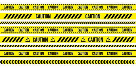 caution tape, vector material / warning / danger / keep out