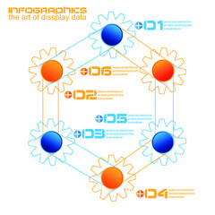 Infographic design template. Idea to display information, ranking and statistics.