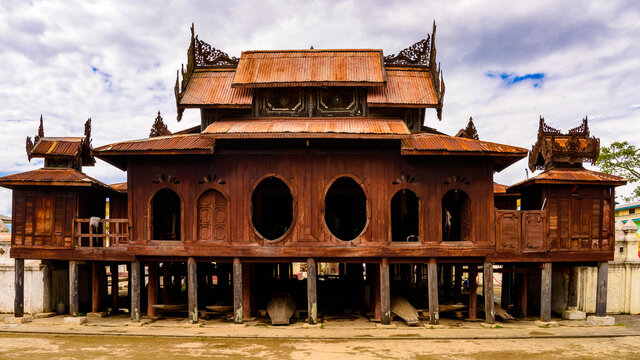 It's Shwe Yan Pyay Monastery in Nyaungshwe township, Myanmar.